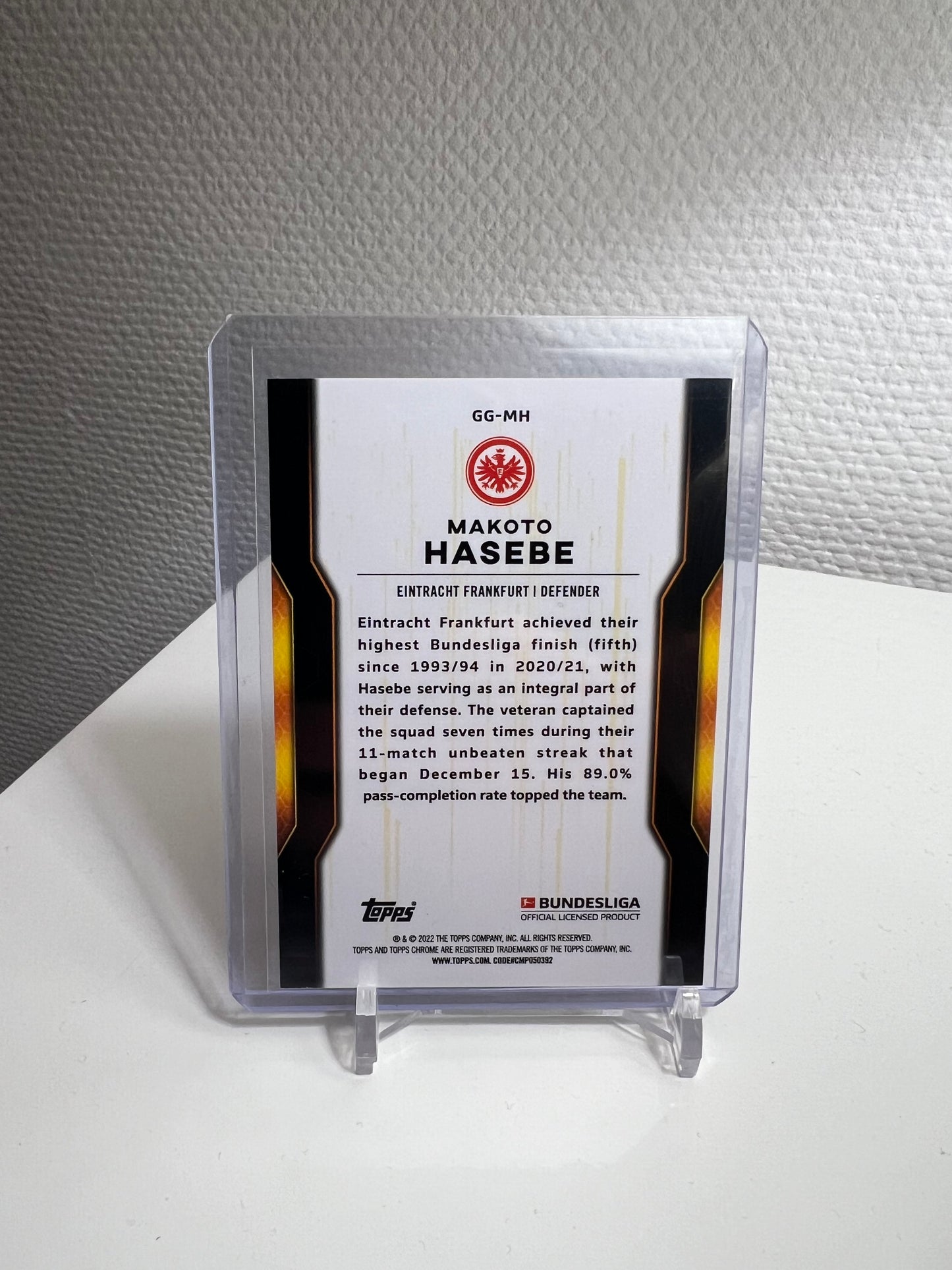 Chrome 21-22 - Makoto Hasebe Golden Generation - Eintracht Frankfurt #GG-MH