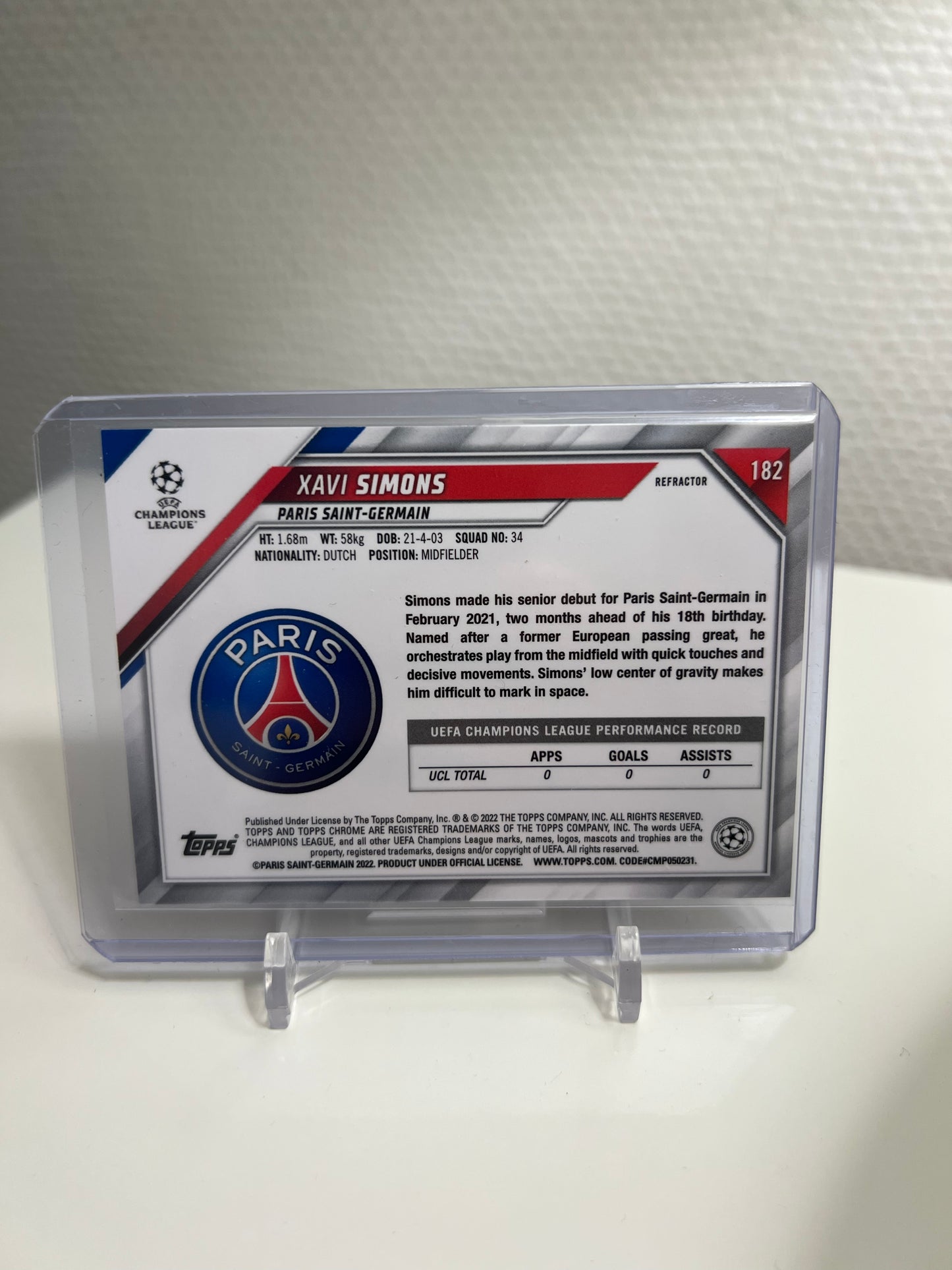 Chrome 21-22 - Xavi Somons Refractor - Paris Saint-Germain