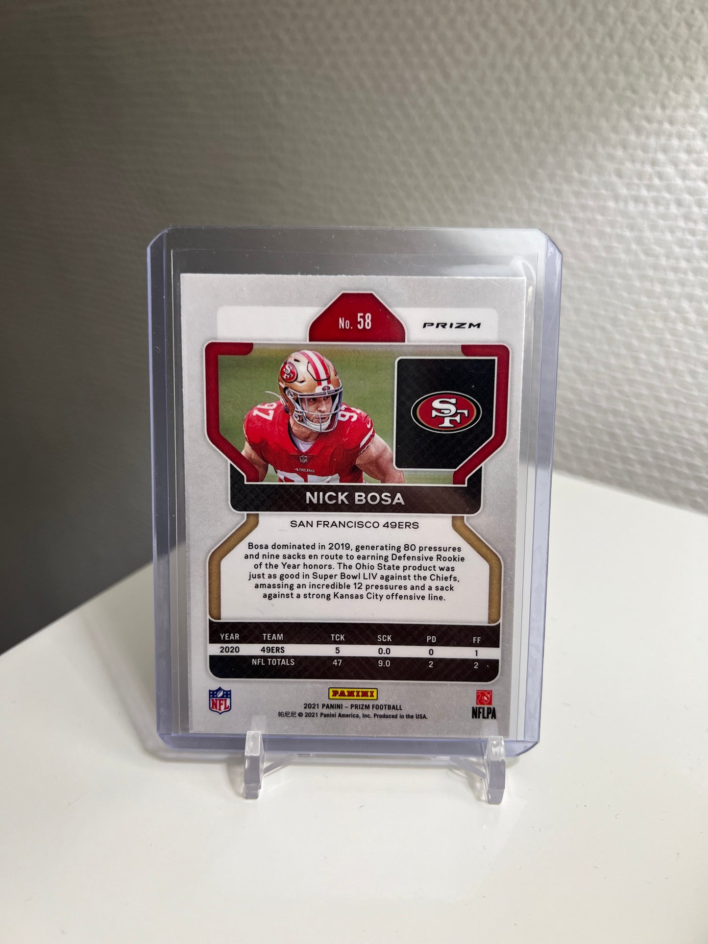 Prizm 21 - Nick Bosa Silver - San Francisco 49ers