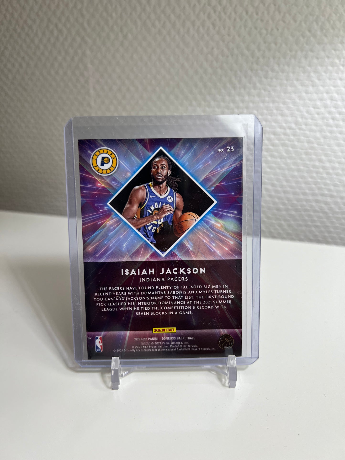 Donruss 21-22 - Isaiah Jackson Great X-Pectations Pink Laser - Indiana Pacers