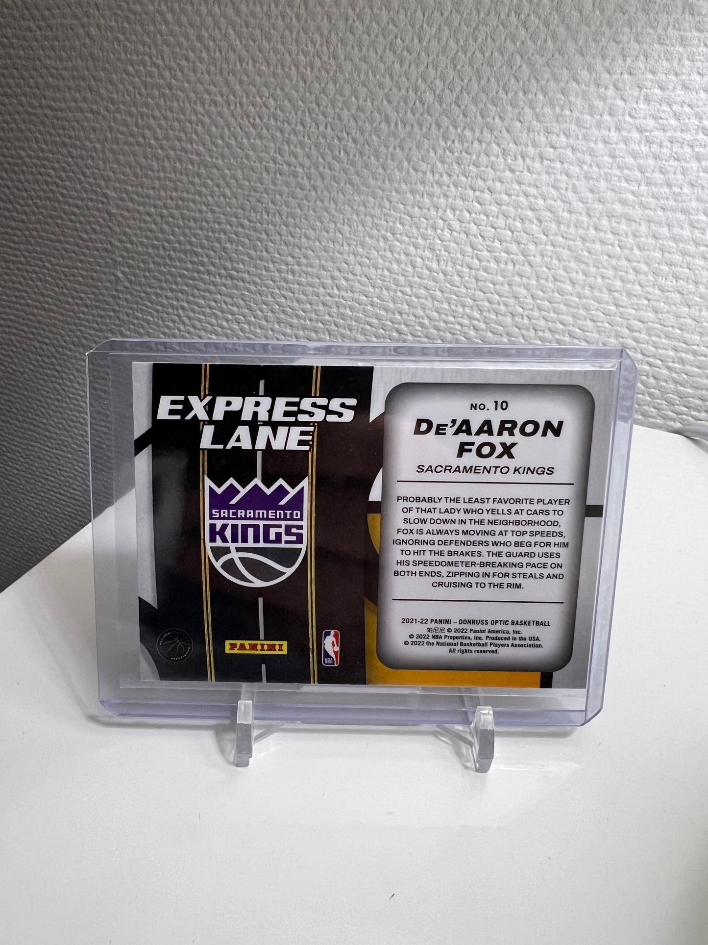 Donruss Optic 21-22 - DeAaron Fox Express Lane - Sacramento Kings