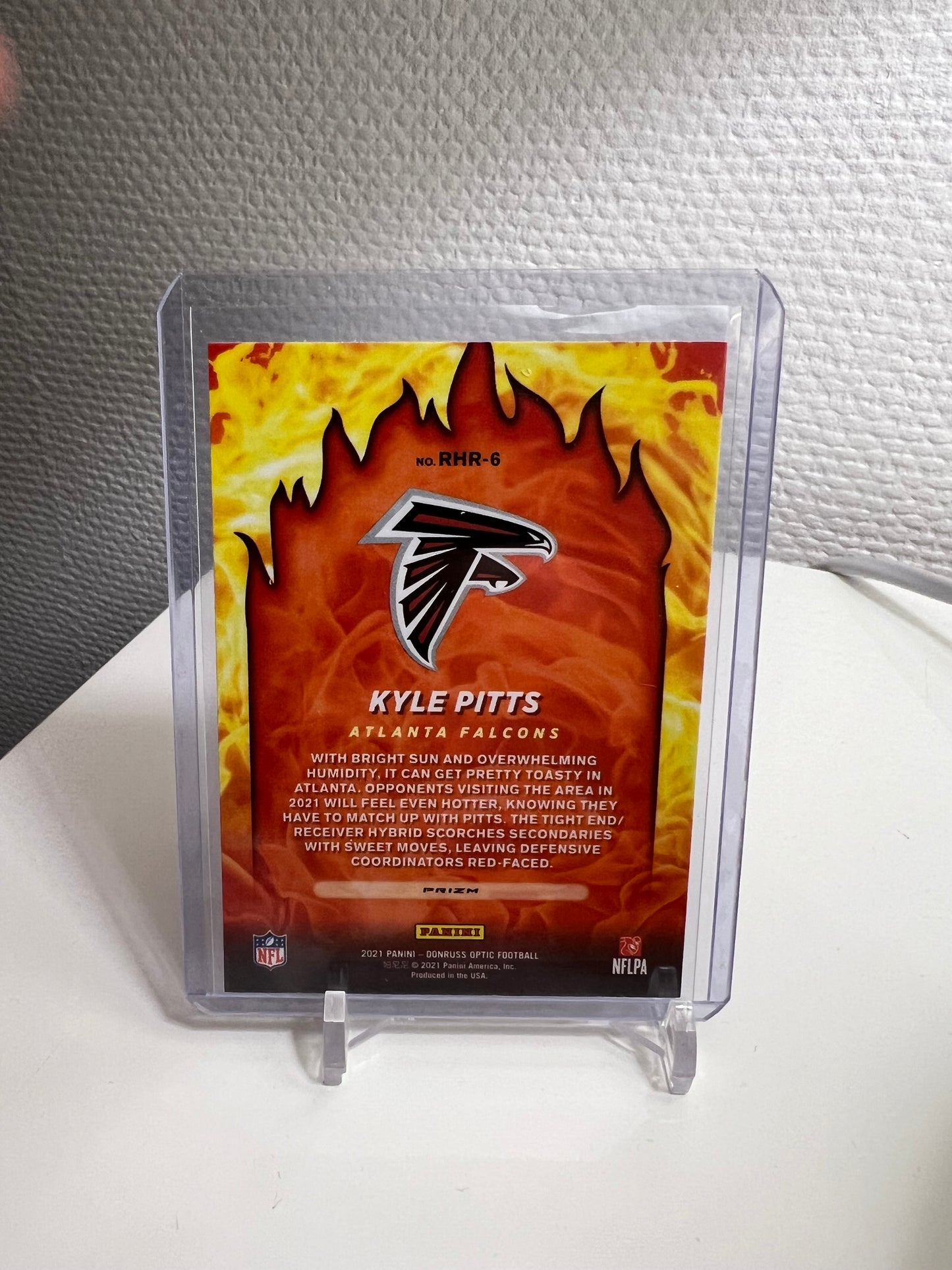 Donruss Optic 21 - Kyle Pitts Red-Hot Rookies Silver Prizm - Atlanta Falcons #RHR-6
