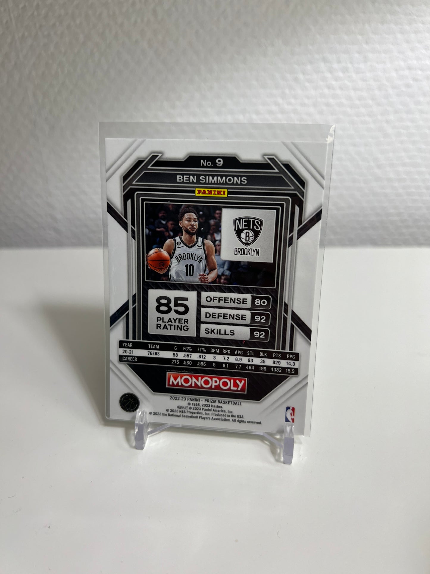 Panini Prizm Monopoly 22-23 - Ben Simmons - Brooklyn Nets