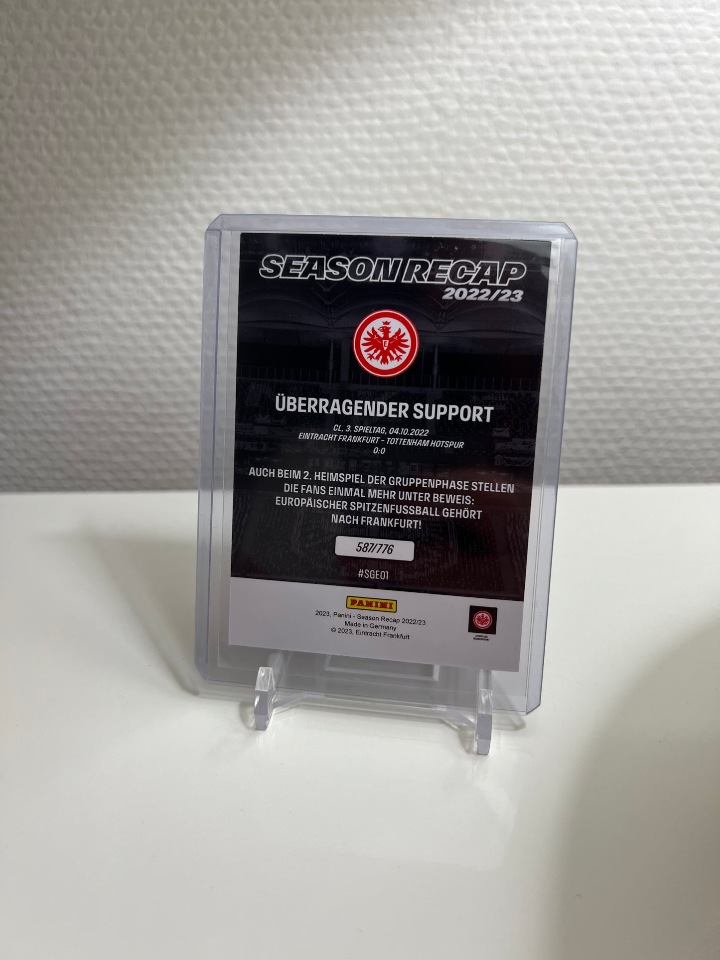 Panini Season Recap 22-23 - Überragender Support PR: 776 #SGE01 - Eintracht Frankfurt