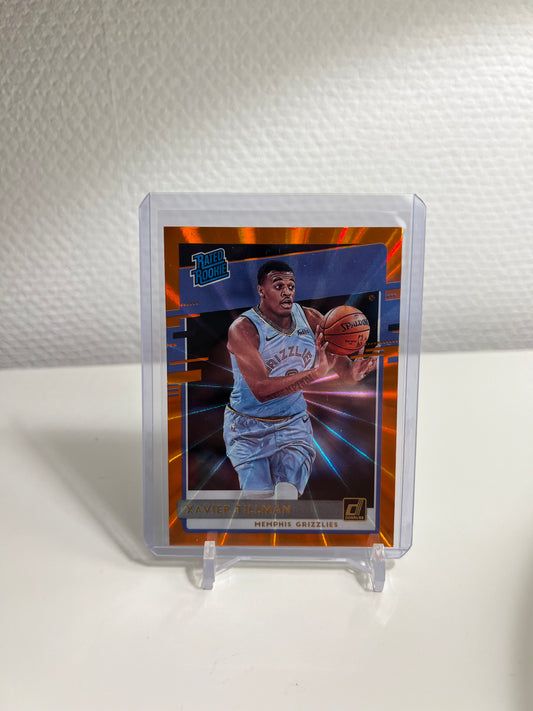 Panini Donruss 20-21 - Xavier Tillmann Orange Laser Rated Rookie - Memphis Grizzlies