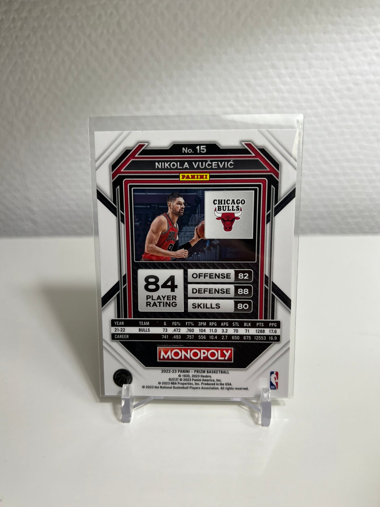 Panini Prizm Monopoly 22-23 - Nikola Vucevic - Chicago Bulls