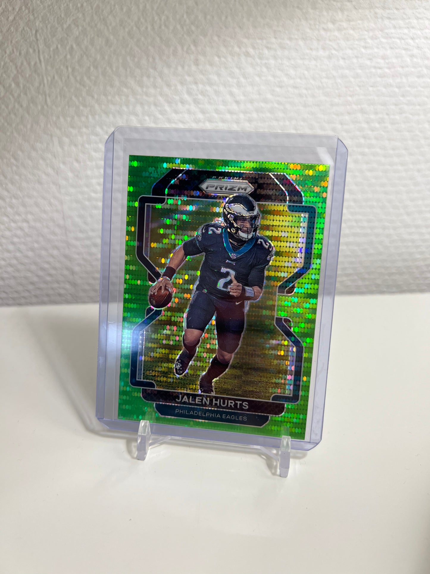 Panini Prizm 21 - Jalen Hurts Green Pulsar Holo - Philadelphia Eagles