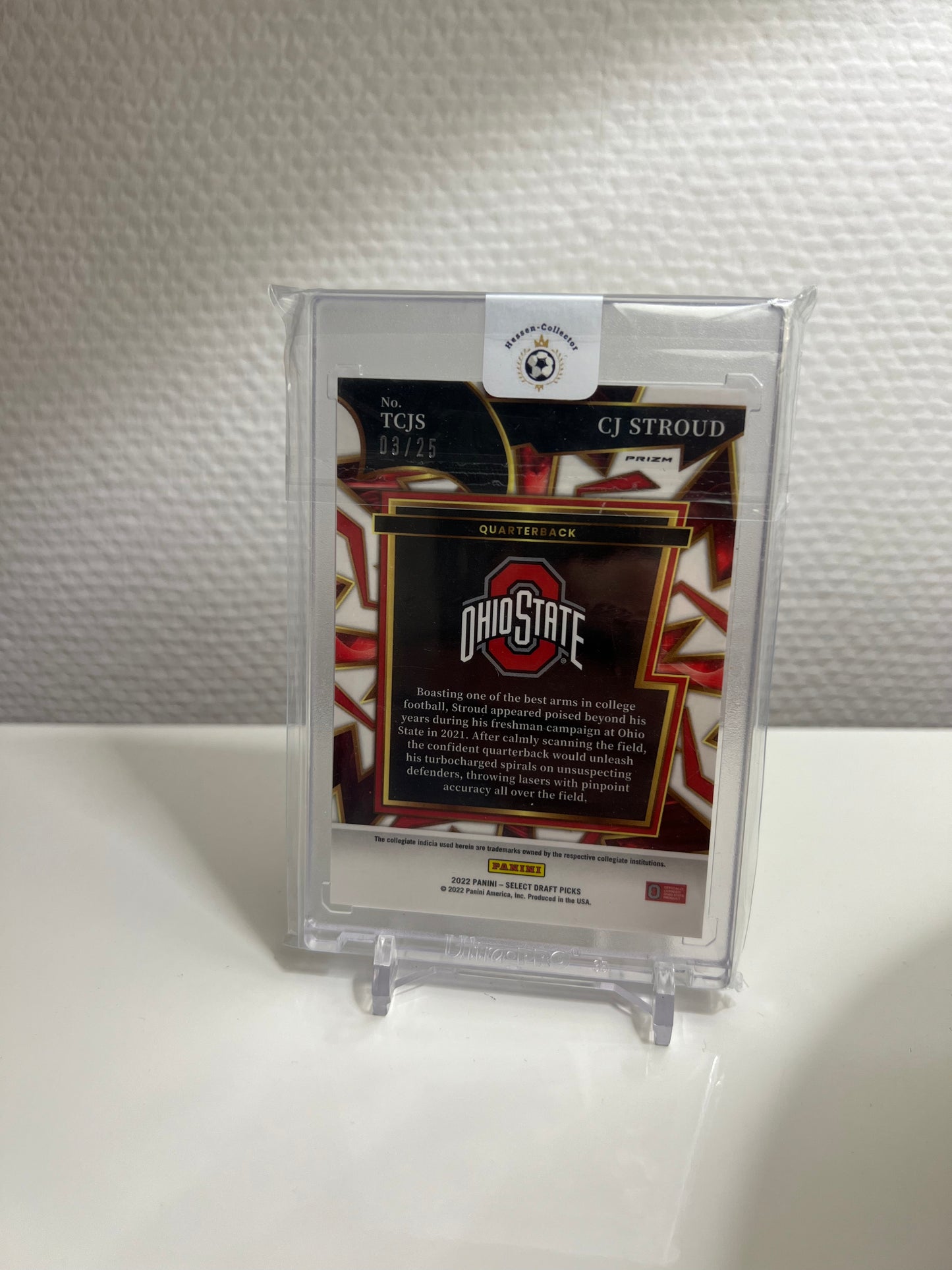 Panini Select Draft Picks 22 - CJ Stroud Turbocharged Prizm /25 - Ohio State / Houston Texans