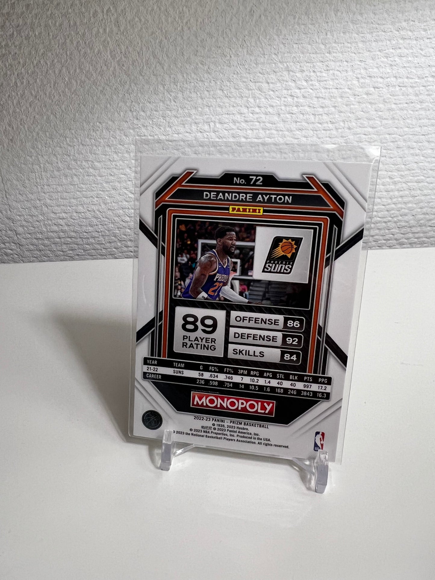 Panini Prizm Monopoly 22-23 - DeAndre Ayton - Phoenix Suns
