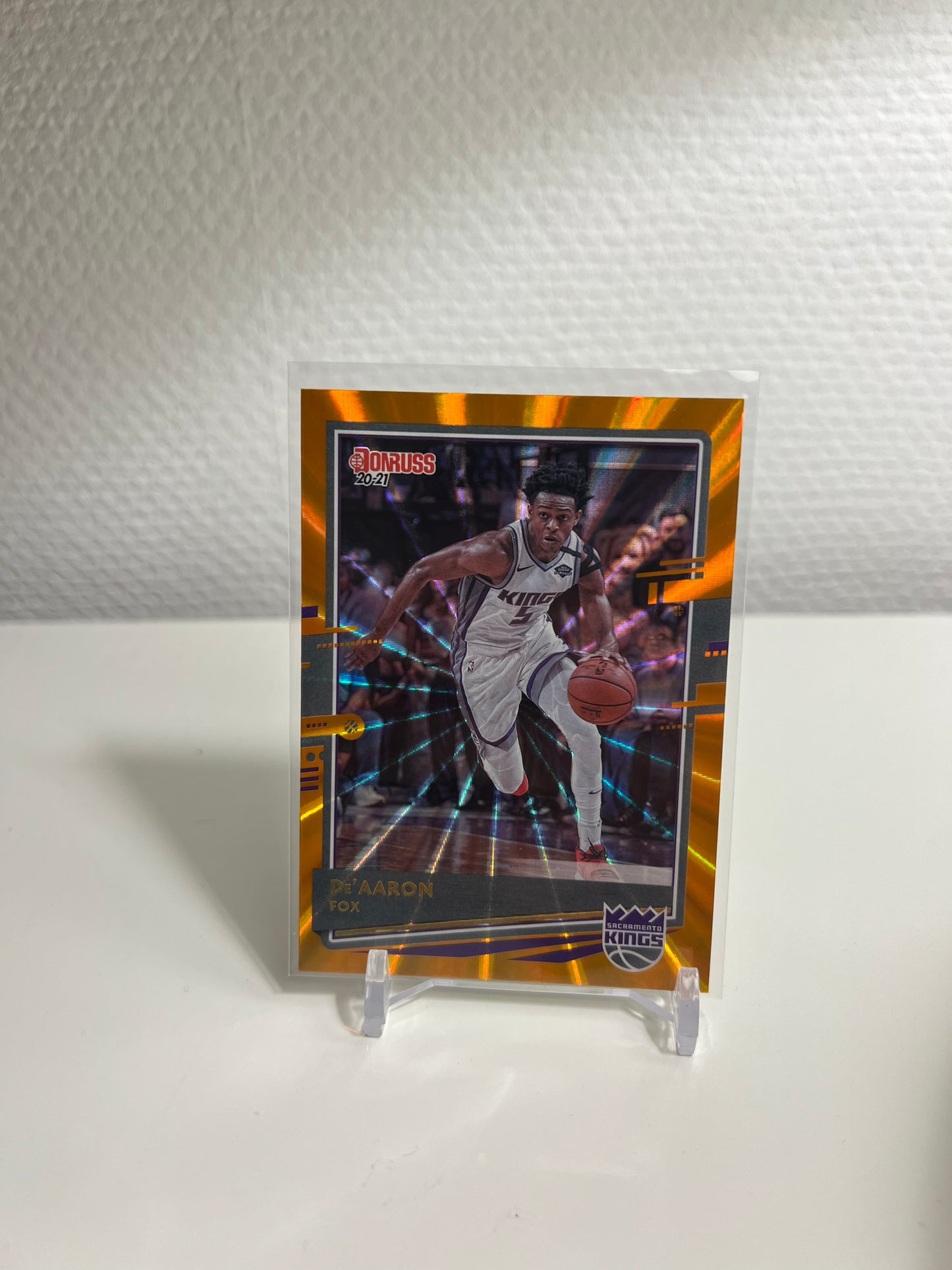 Panini Donruss 20-21 - De Aaron Fox Orange Laser - Sacramento Kings