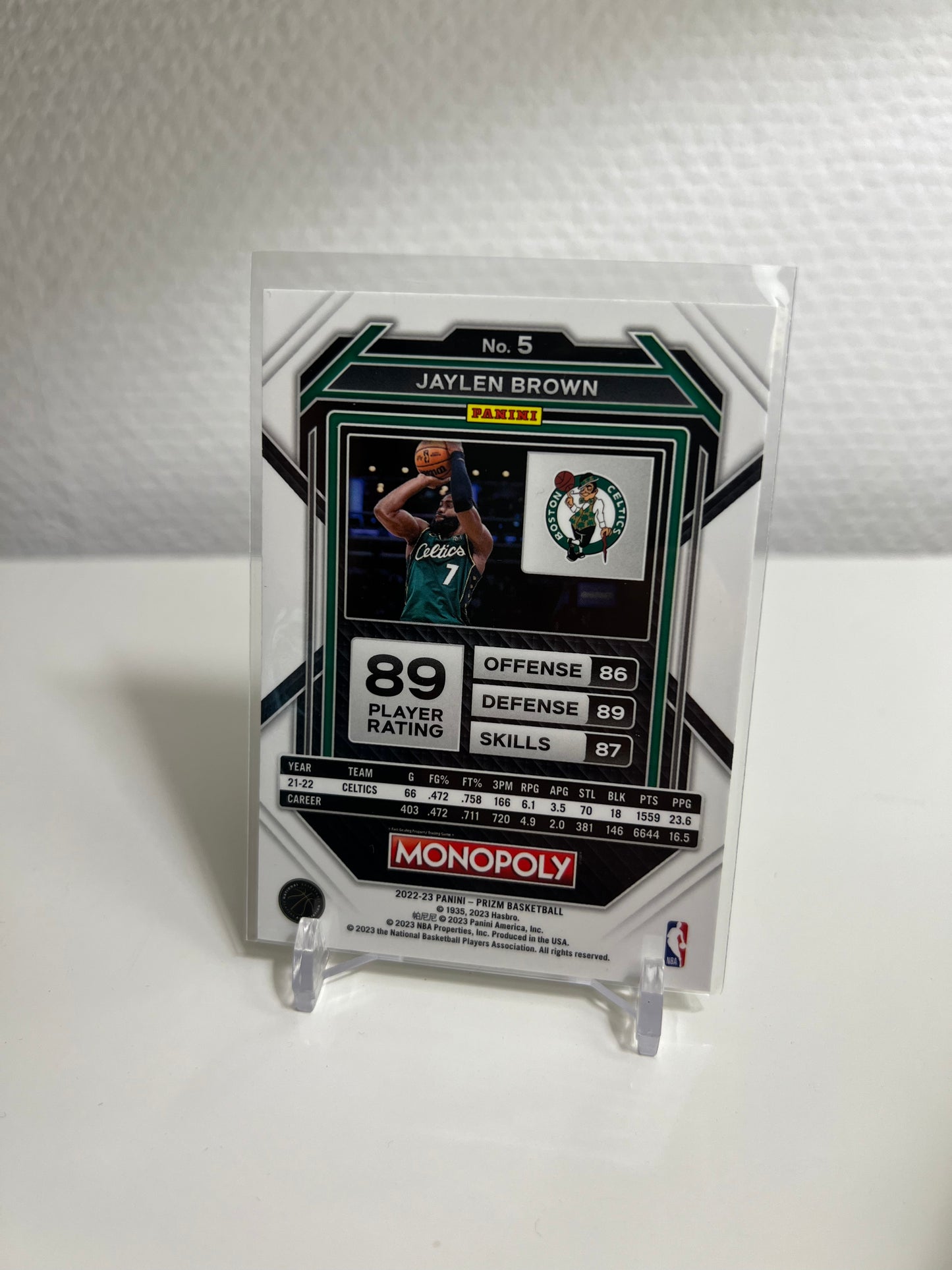 Panini Prizm Monopoly 22-23 - Jaylen Brown - Boston Celtics