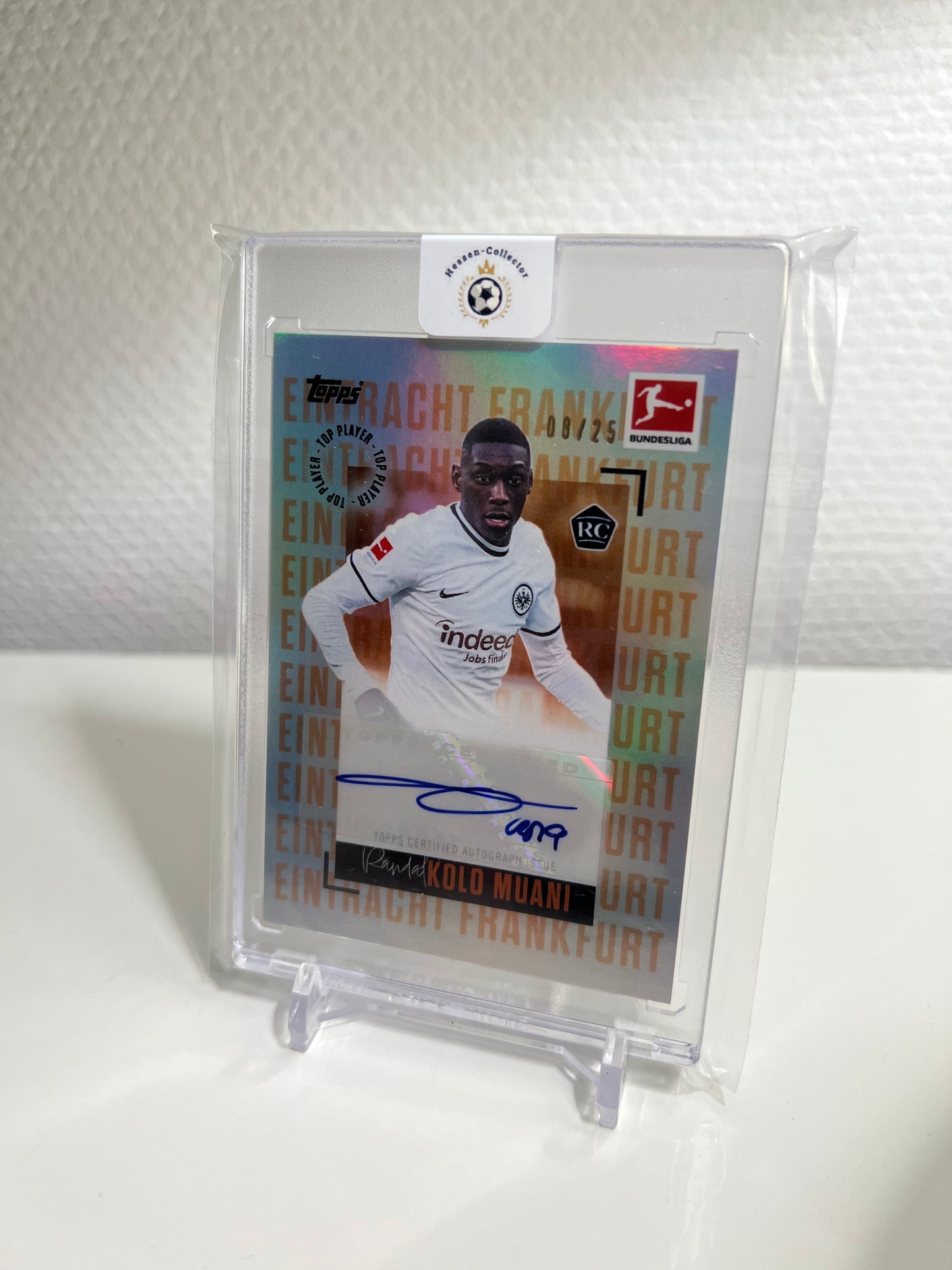 Topps Stars of the Season 22-23 - Randal Kolo Muani RC Card Autograph Orange /25 - Eintracht Frankfurt