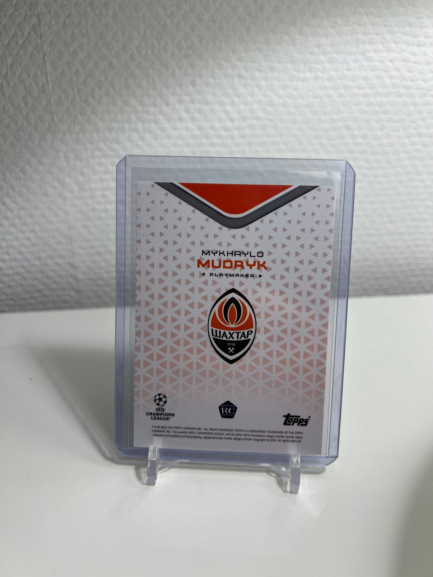 Topps Platinum Curated Set 22-23 - Mykhaylo Mudryk Playmaker RC Card - Schachtar Donezk