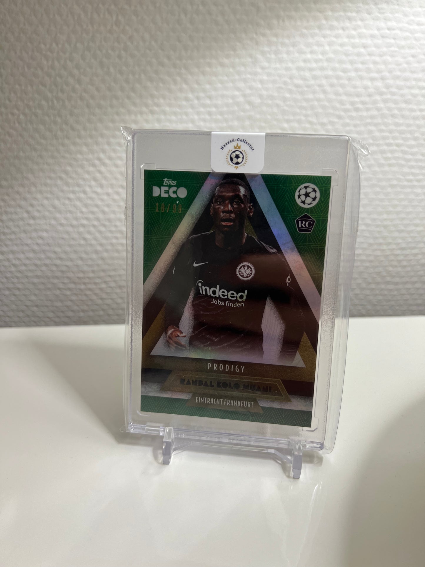 Topps Deco 22-23 - Randal Kolo Muani RC Card Prodigy Green /99 - Eintracht Frankfurt