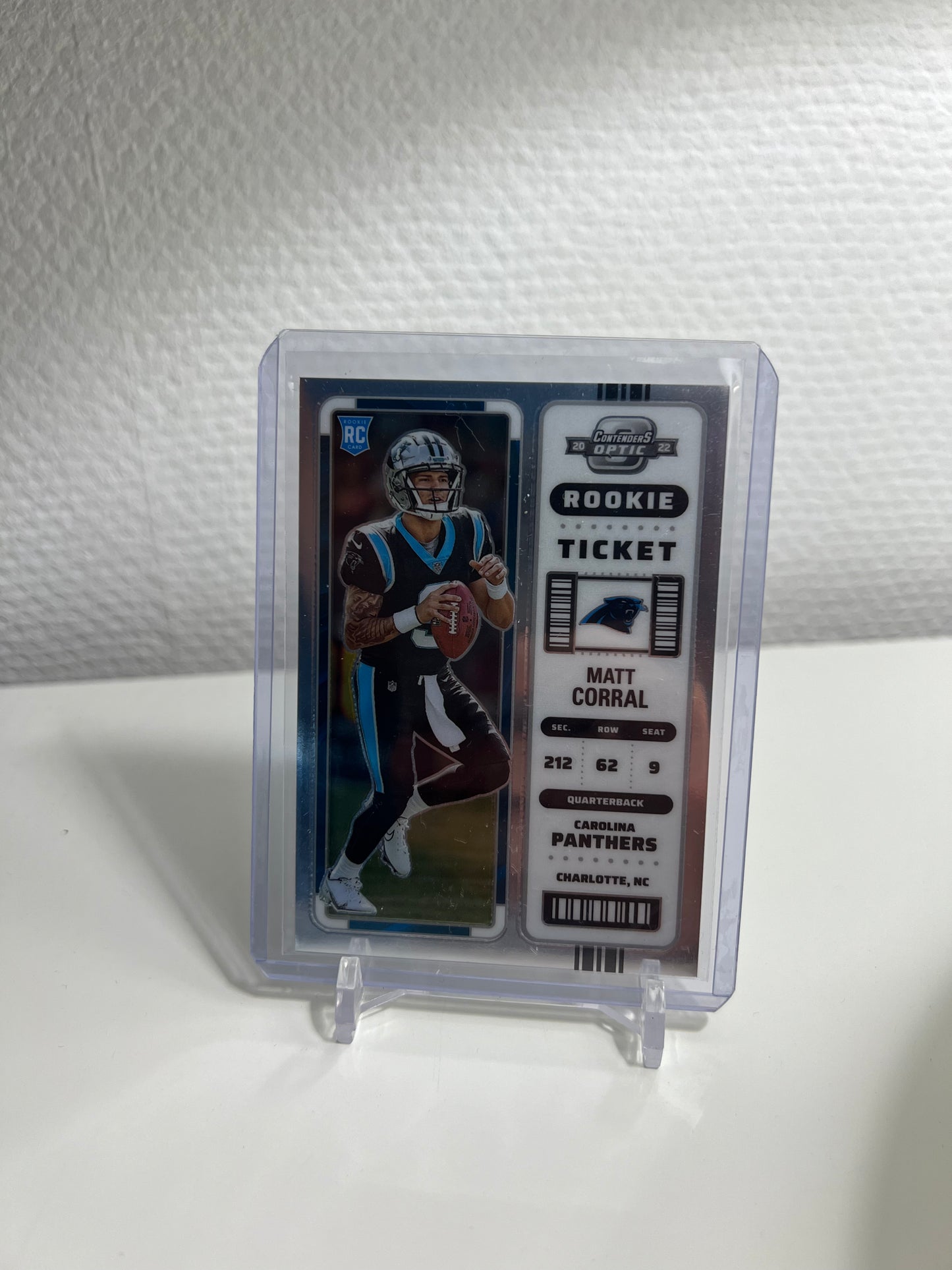 Panini Contenders Optic 22 - Matt Corral Rookie Ticket RC Card - Carolina Panthers