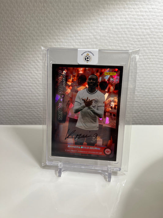 Panini Season Recap 22-23 - Randal Kolo Muani RC Card Autograph /99 Cracked Ice - Eintracht Frankfurt