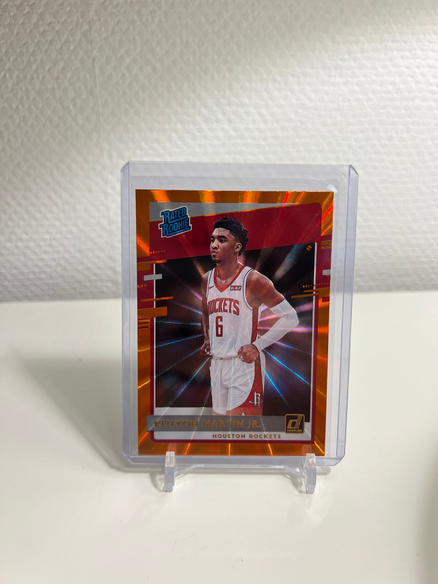Panini Donruss 20-21 - Kenyon Martin Jr. Orange Laser Rated Rookie - Houston Rockets