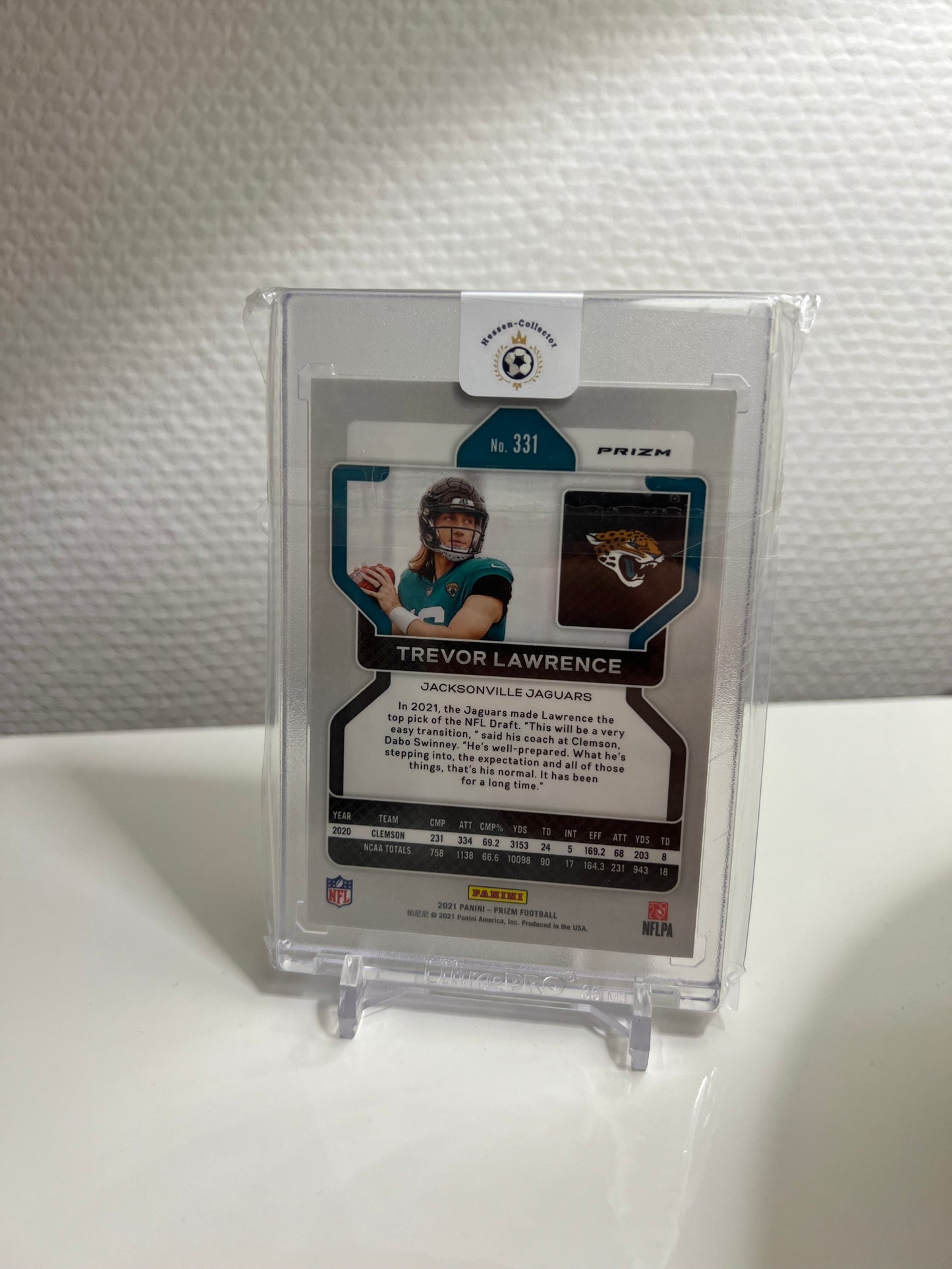 Panini Prizm 21 - Trevor Lawrence RC Card Tri-Color Red Blue White - Jacksonville Jaguars