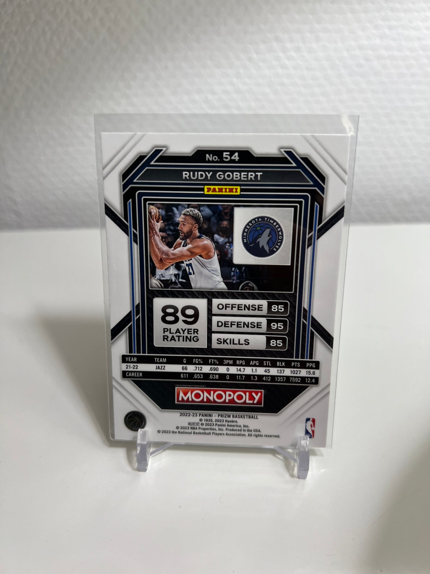 Prizm Monopoly 22-23 - Rudy Gobert - Minnesota Timberwolves