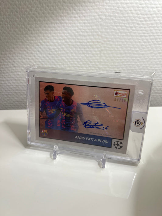 Topps Merlin Heritage 97 21-22 - Ansu Fati & Pedri Dual Autograph /10 - FC Barcelona