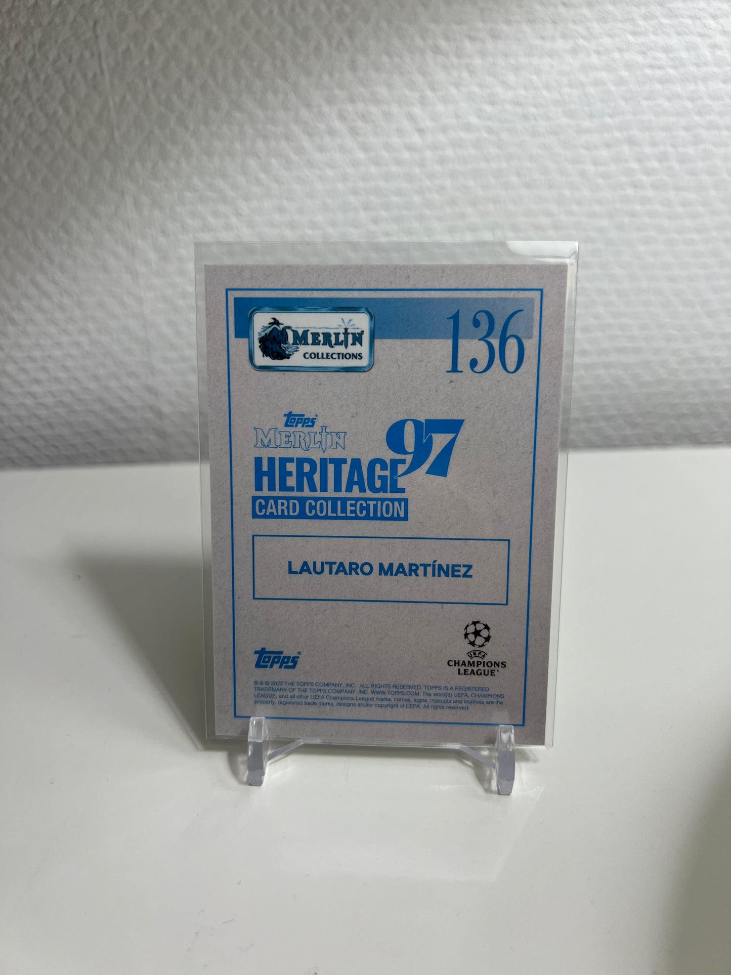 Topps Merlin Heritage 97 21-22 - Lautaro Martinez Action - Inter Mailand