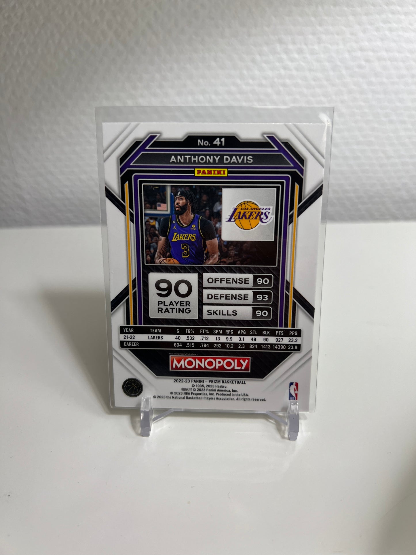 Panini Prizm Monopoly 22-23 - Anthony Davis - Los Angeles Lakers