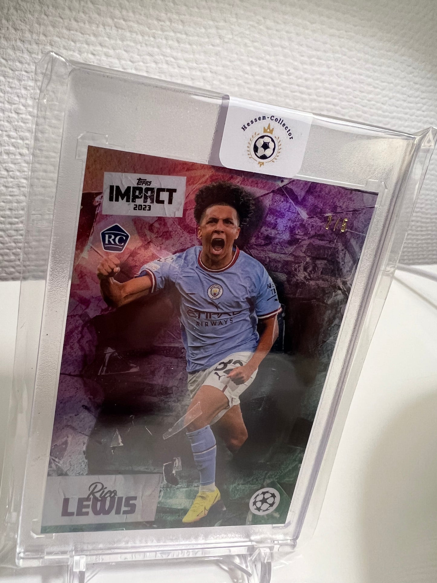 Topps Impact 22-23 - Rico Lewis Rainbow /5 RC Card - Manchester City