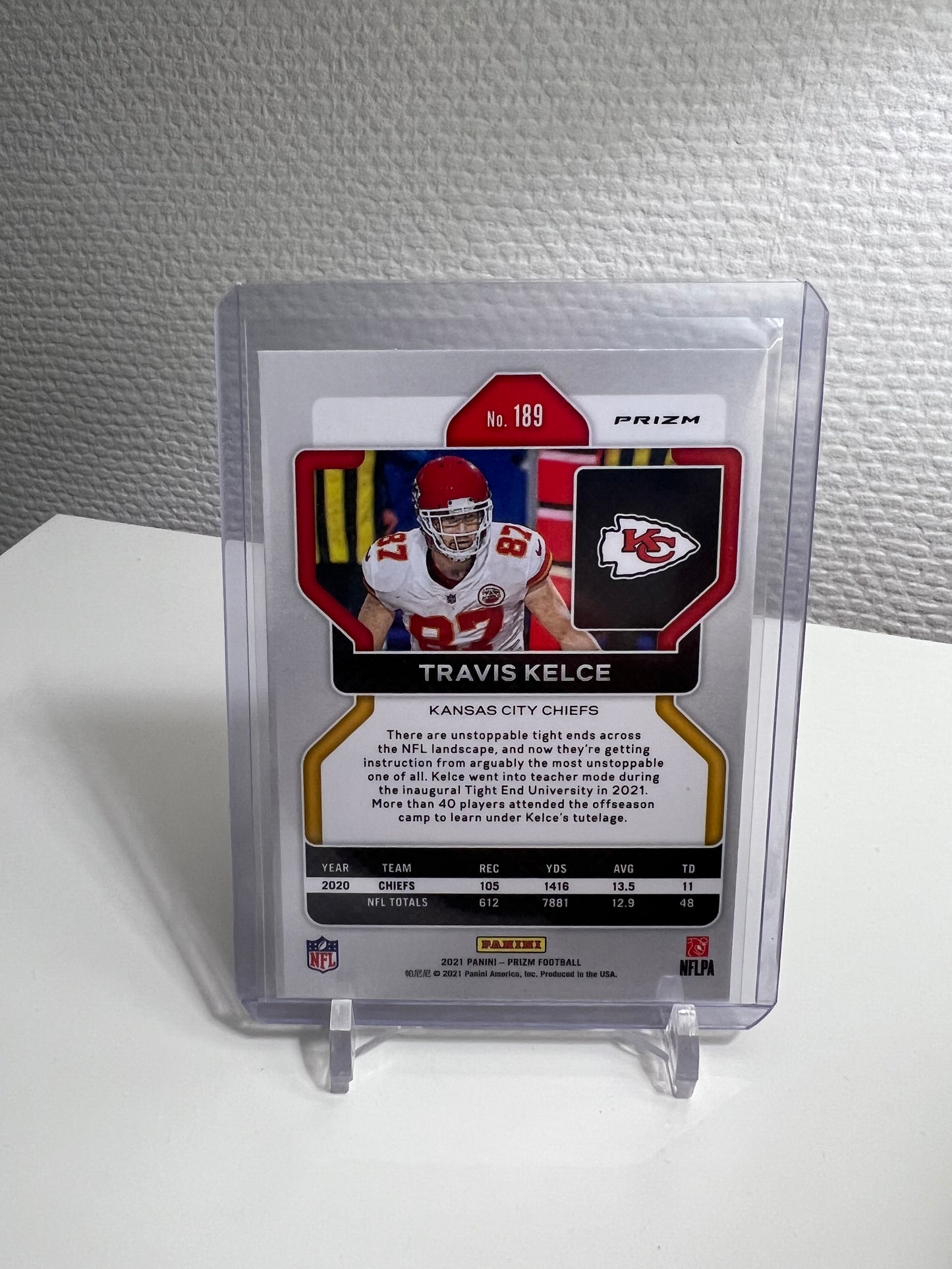 Panini Prizm 21 - Travis Kelce Tri-Color - Kansas City Chiefs
