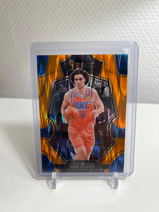 Select 22-23 - Josh Giddey Orange Shimmer Prizm - Oklahoma City Thunder