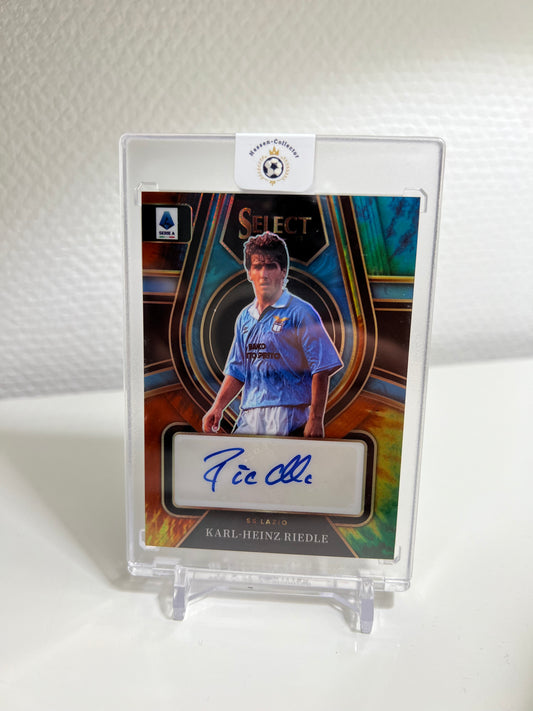 Select 22-23 - Karl-Heinz Riedle Autograph /15 Tie-Dye Prizm - Lazio Rom #SS-KHE