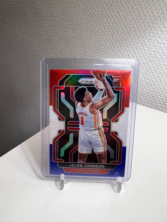 Prizm 21-22 - Jalen Johnson Tri-Color RC Card - Atlanta Hawks