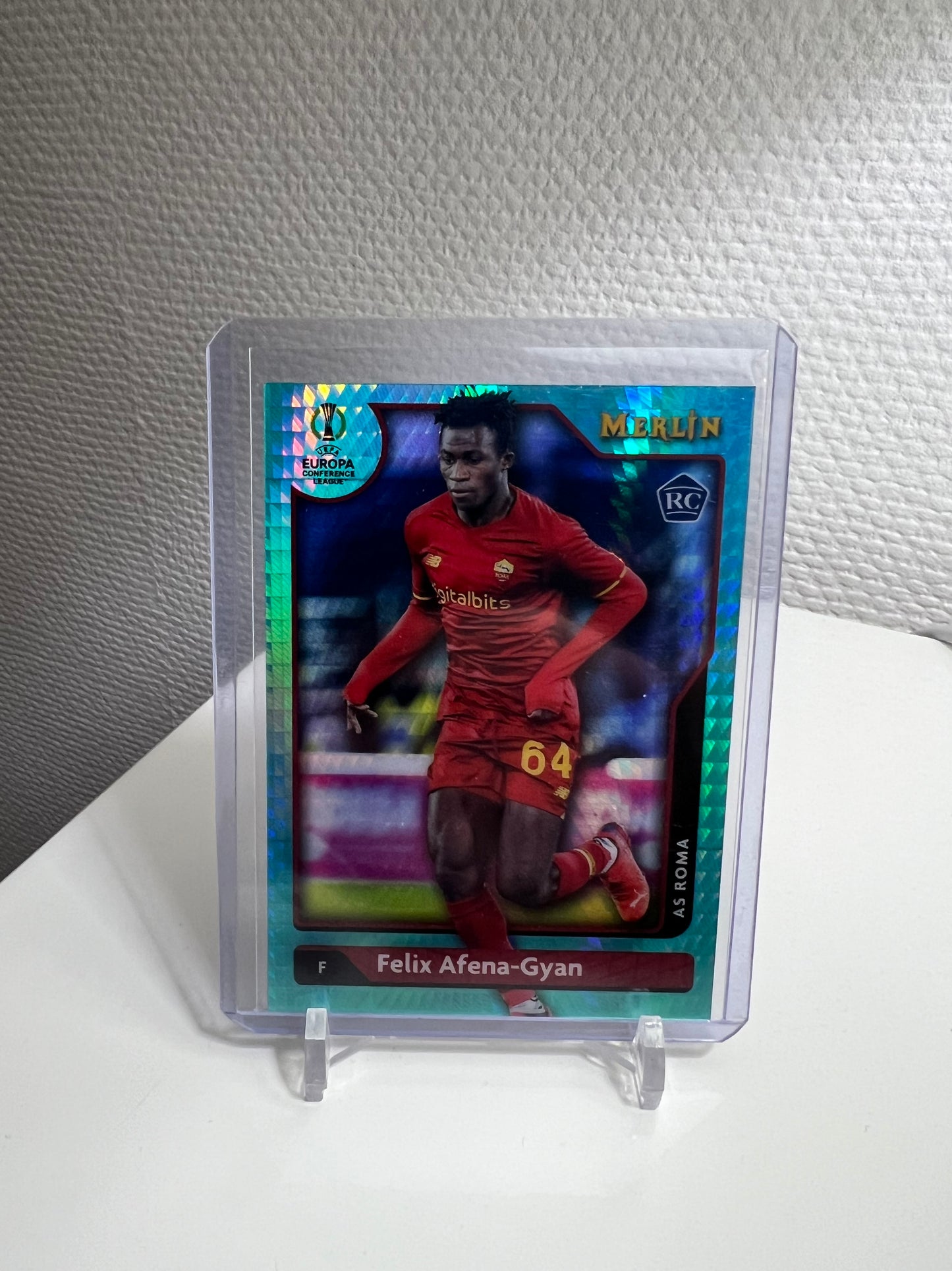 Merlin 21-22 - Felix Afena-Gyan Aqua Prism RC Card - AS Rom