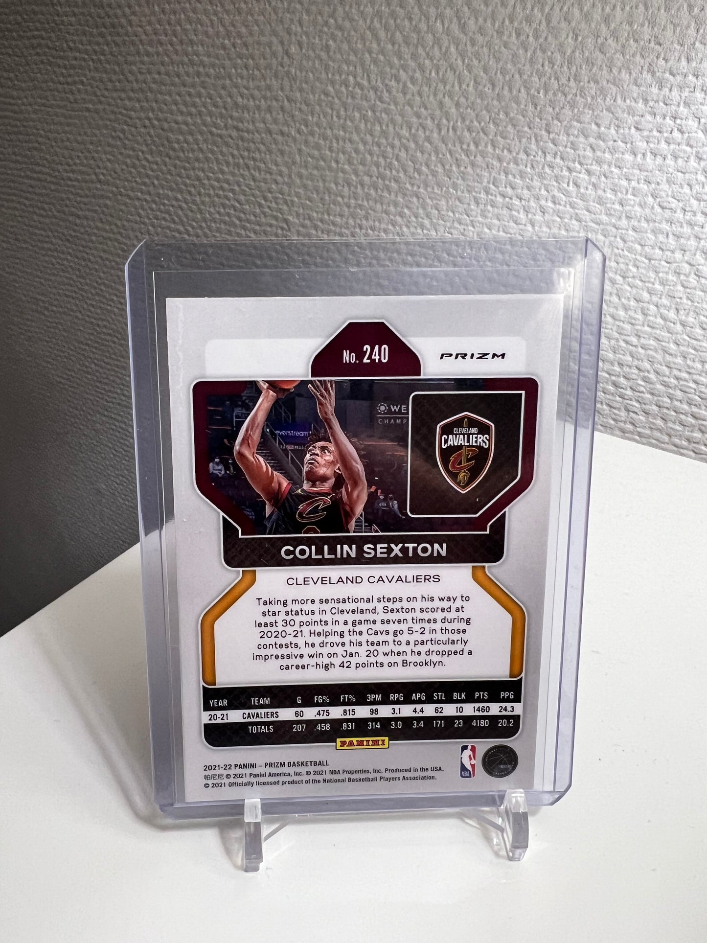 Prizm 21-22 - Collin Sexton Tri-Color - Cleveland Cavaliers
