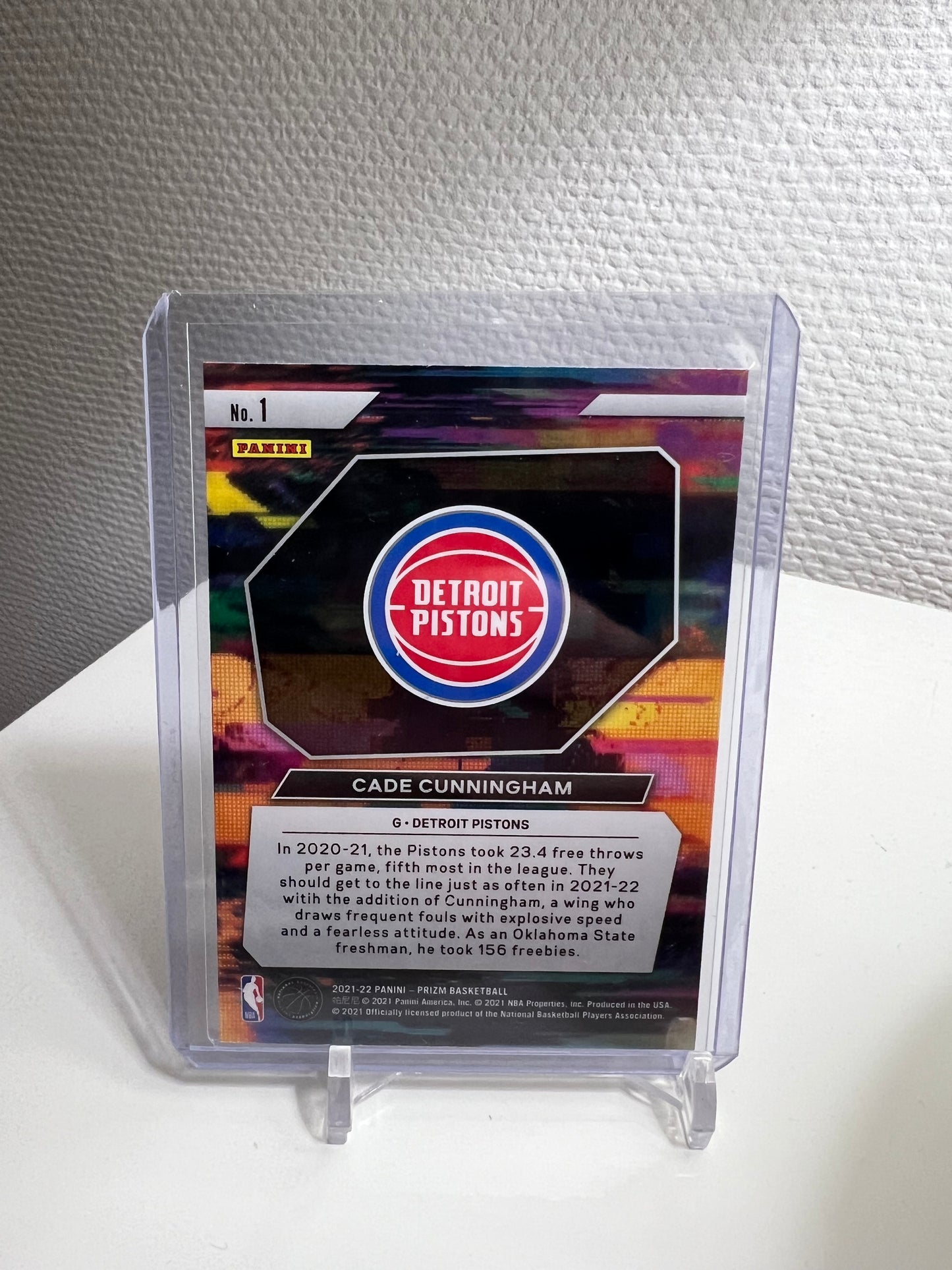 Prizm 21-22 - Cade Cunningham Instant Impact RC Card - Detroit Pistons