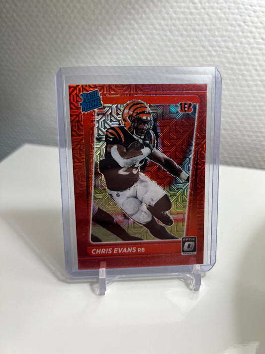 Donruss Optic 21 - Chris Evans Rated Rookie Red Mojo Prizm - Cincinnati Bengals