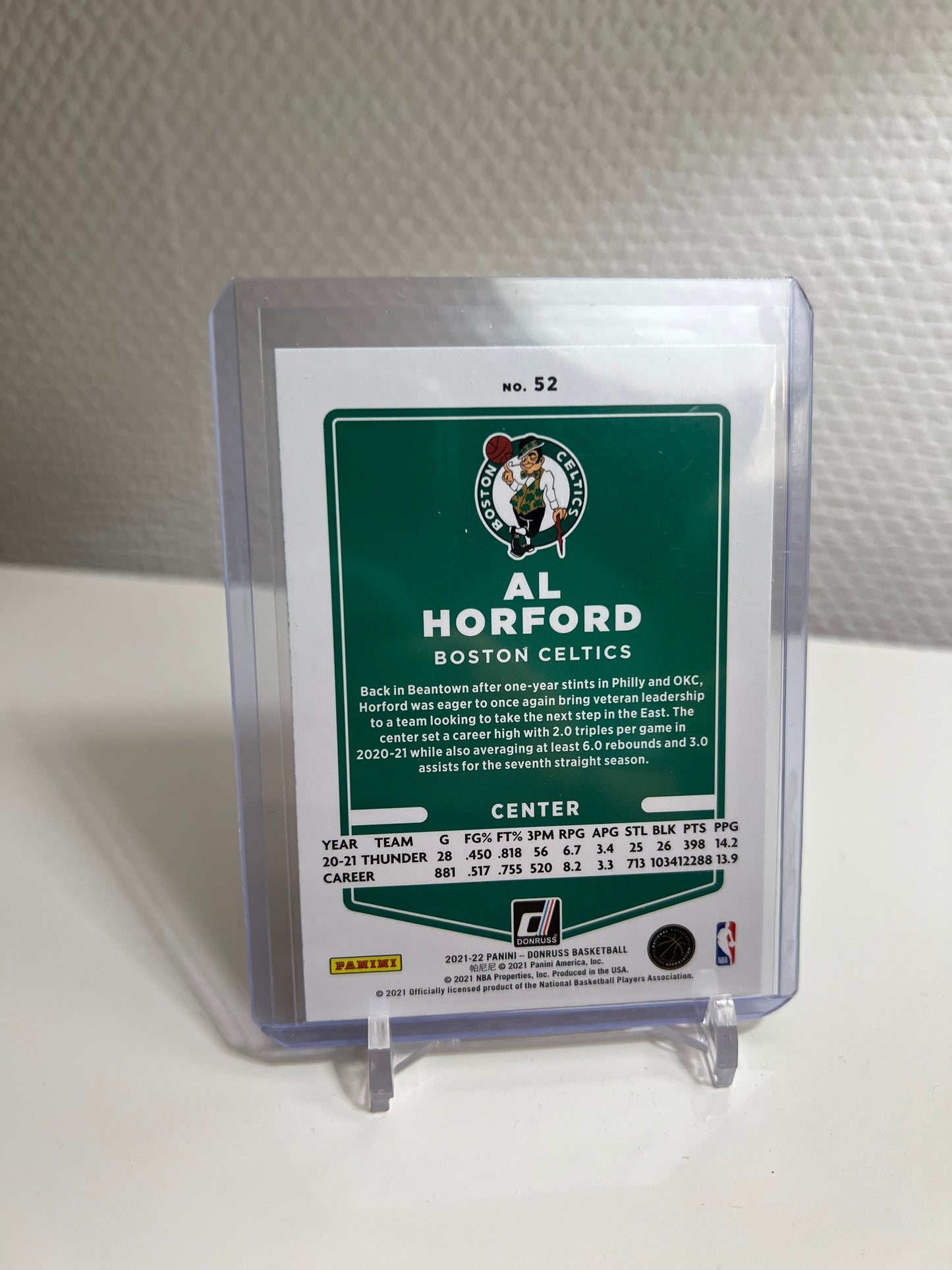 Donruss 21-22 - Al Horford Pink Laser - Boston Celtics