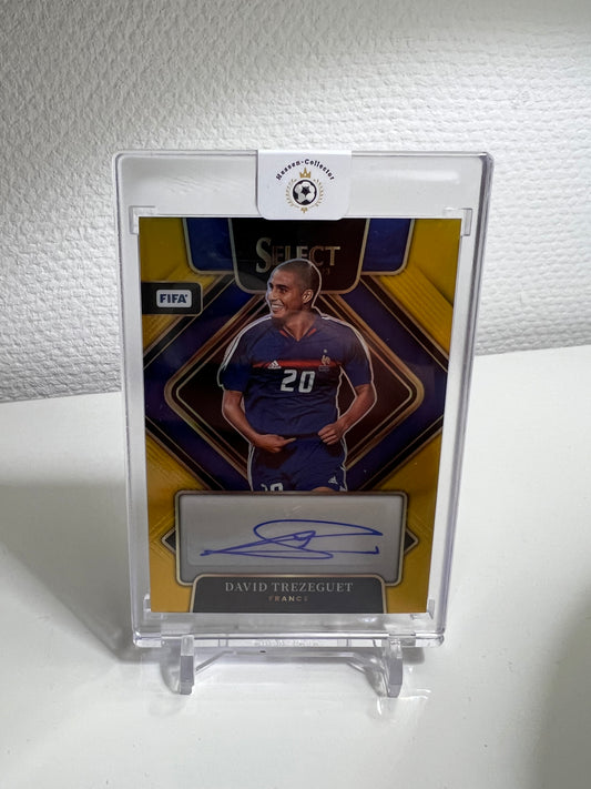 Select 22-23 - David Trezeguet Autograph /10 Gold Prizm - Frankreich #S-DT