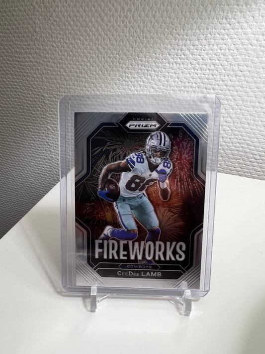 Prizm 22 - CeeDee Lamb Fireworks - Dallas Cowboys #F-18