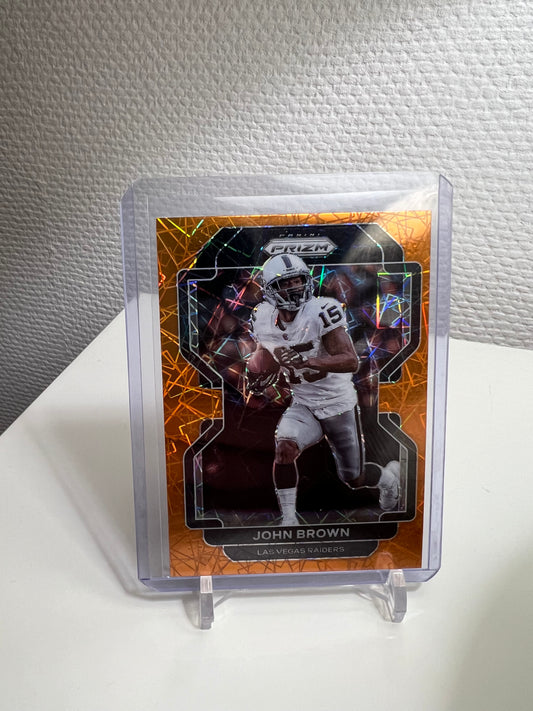 Prizm 21 - John Brown Orange Velocity - Las Vegas Raiders