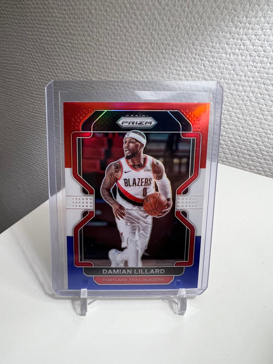 Prizm 21-22 - Damian Lillard Tri-Color - Portland Trail Blazers