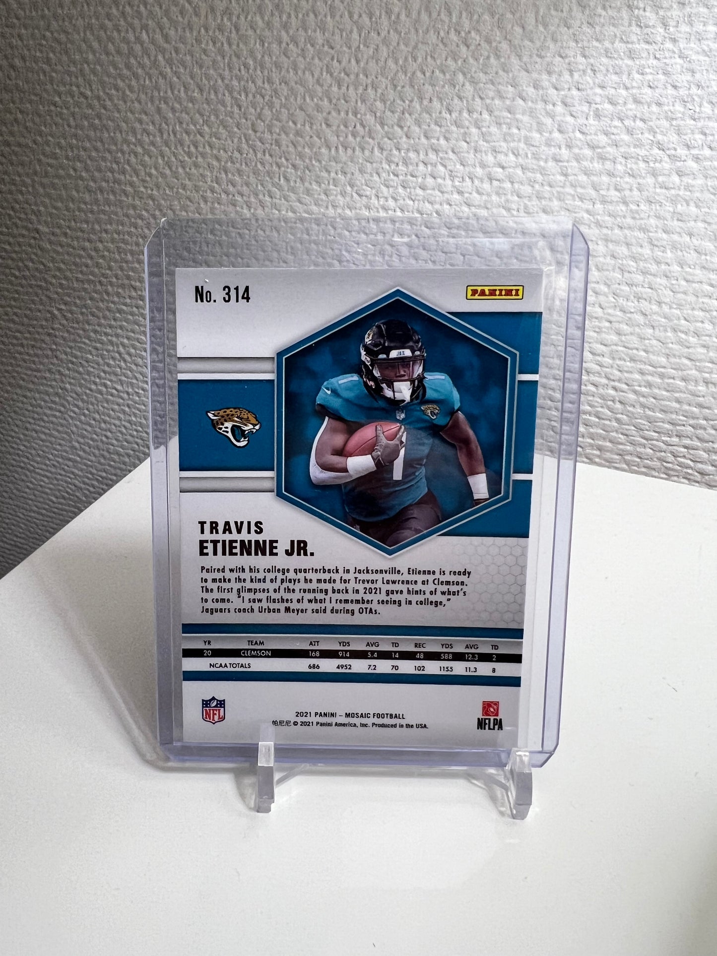 Mosaic 21 - Travis Etienne Jr. RC Card - Jacksonville Jaguars
