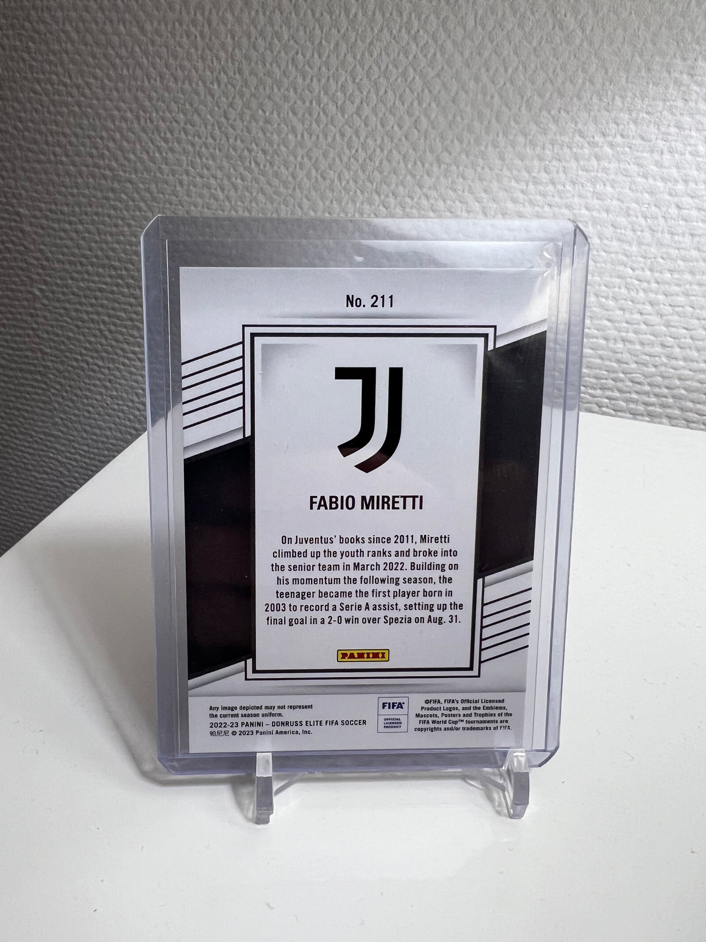 Donruss Elite 22-23 - Fabio Miretti Red RC Card - Juventus Turin