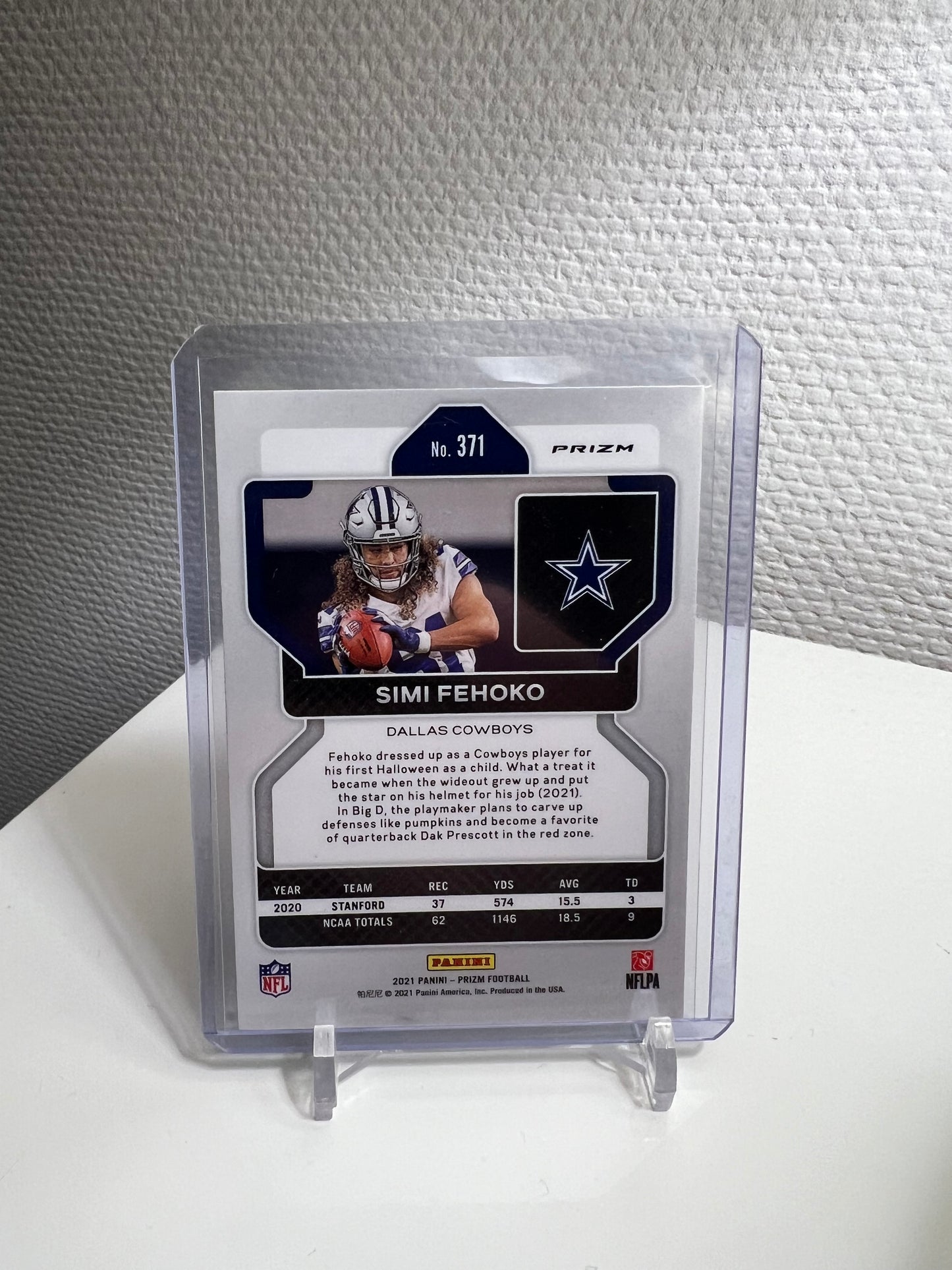 Prizm 21 - Simi Fehoko Green Pulsar RC Card - Dallas Cowboys