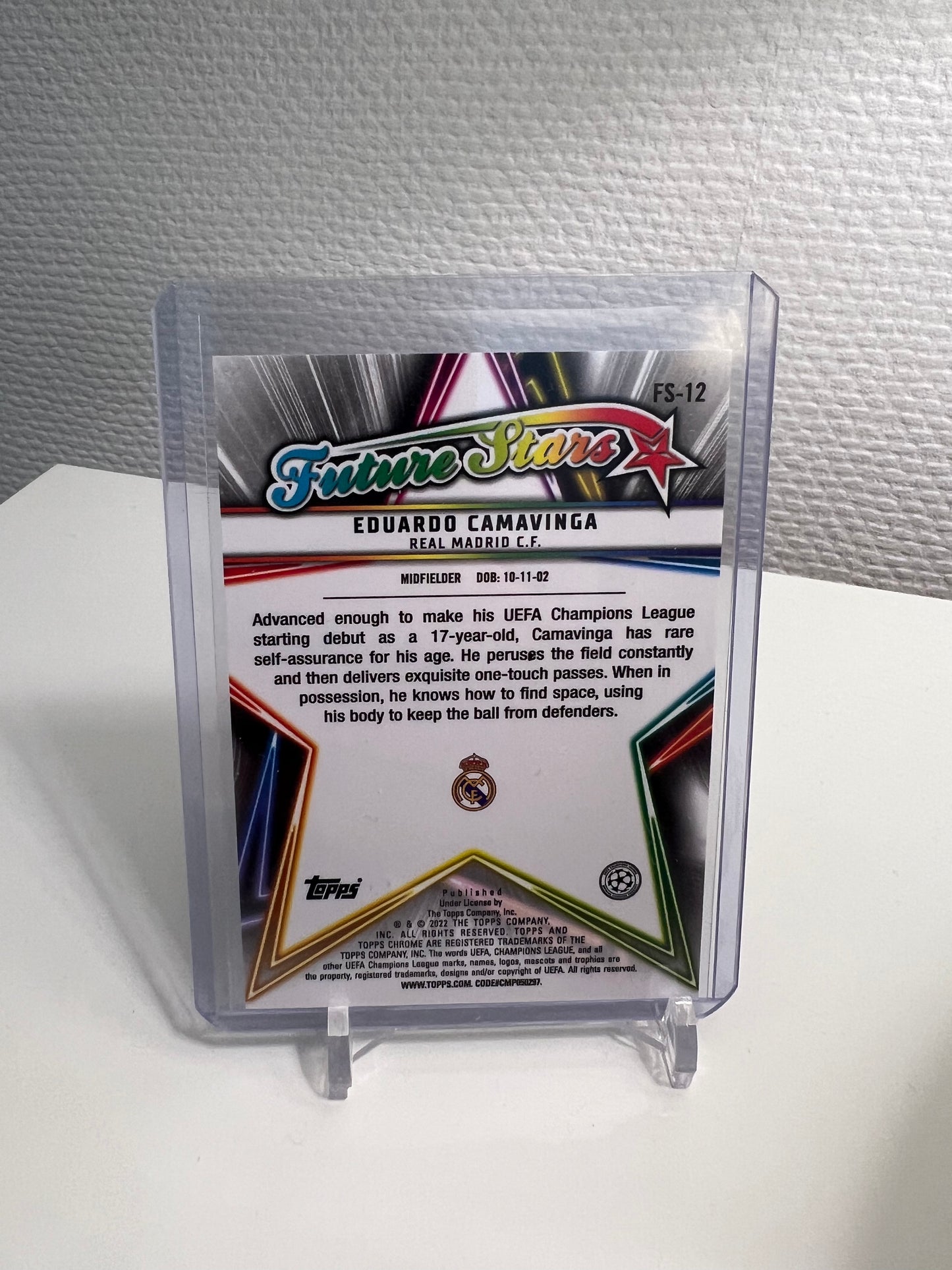 Chrome 21-22 - Eduardo Camavinga Future Stars - Real Madrid #FS-12