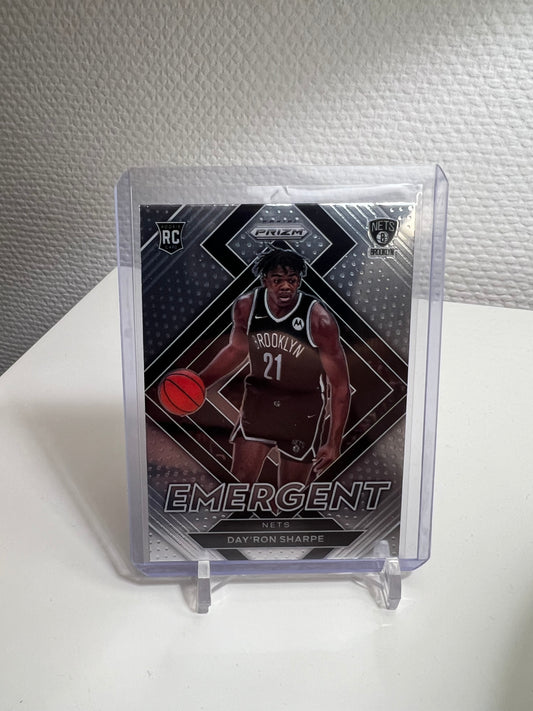 Prizm 21-22 - Dayron Sharpe Emergent RC Card - Brooklyn Nets