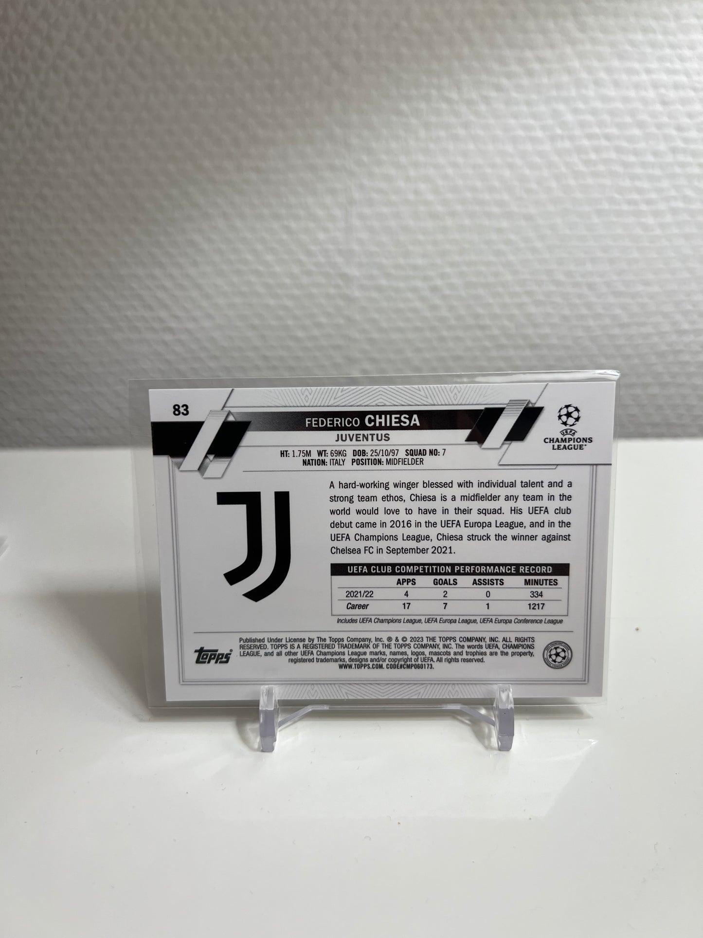 Chrome 22-23 - Federico Chiesa - Juventus Turin