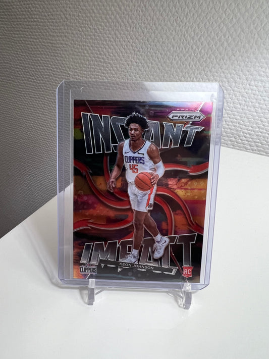 Prizm 21-22 - Keon Johnson Instant Impact RC Card - Los Angeles Clippers