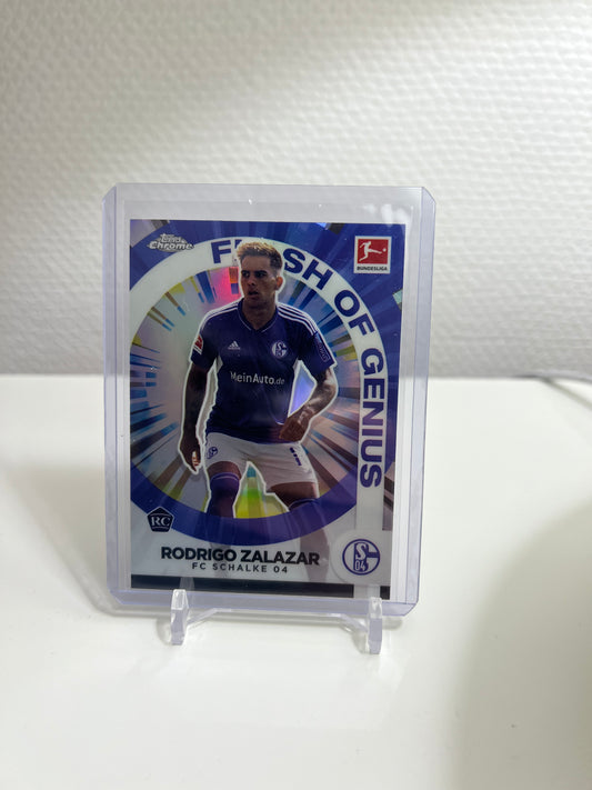 Chrome 22-23 - Rodrigo Zalazar Flash of Genius RC Card - FC Schalke 04