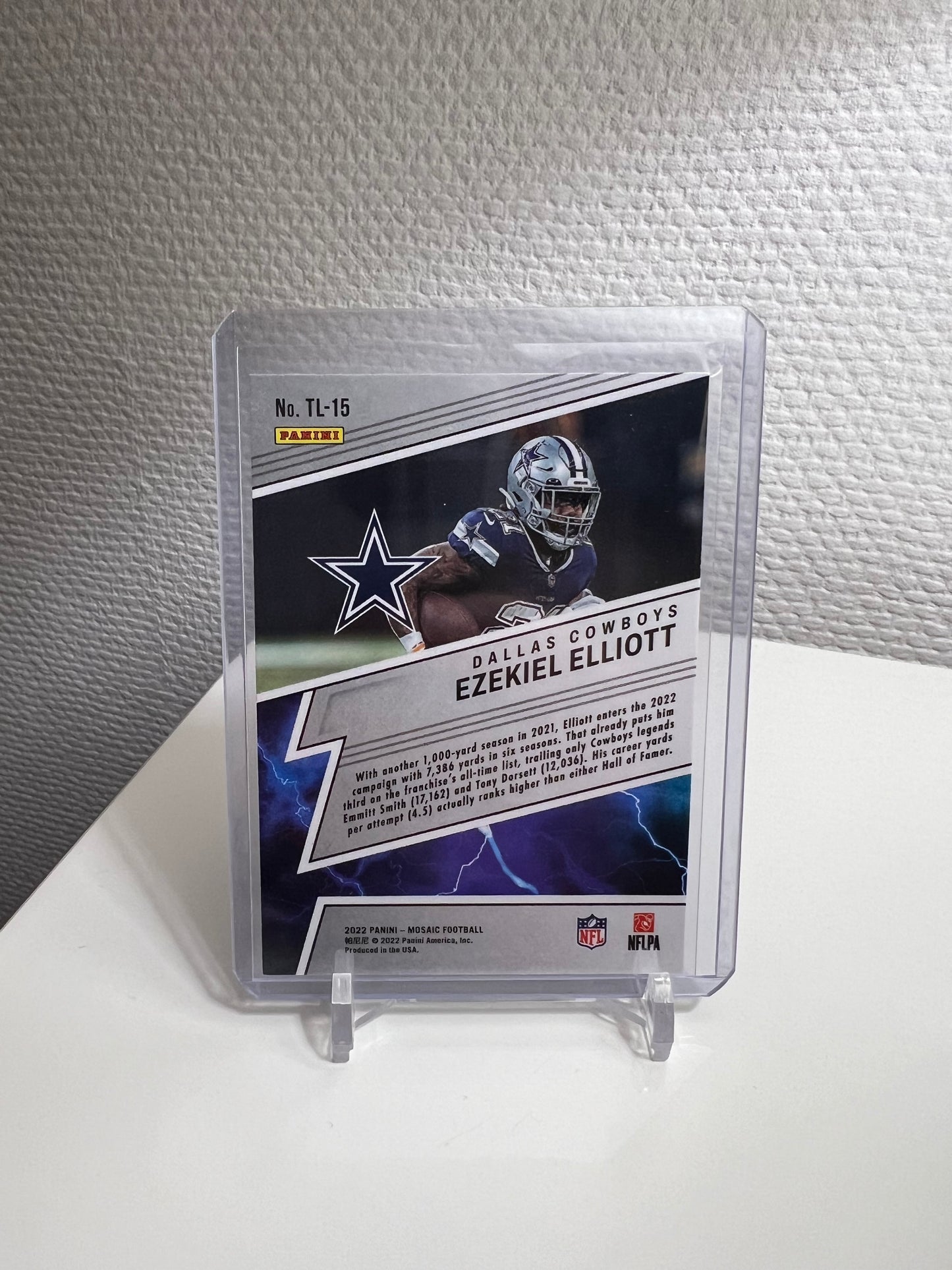 Mosaic 22 - Ezekiel Elliott Thunder Lane - Dallas Cowboys #TL-15