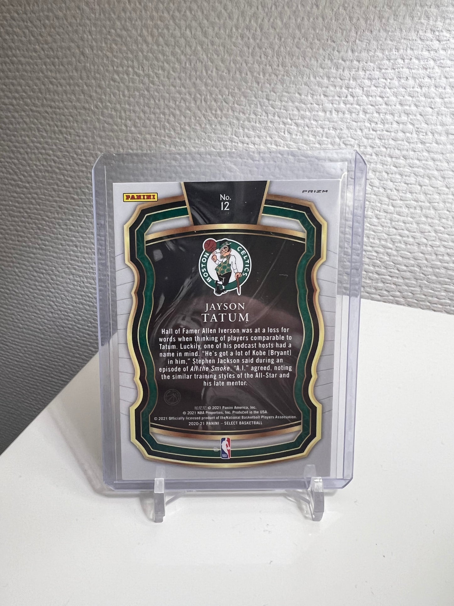 Select 20-21 - Jayson Tatum Select Company Red Shimmer Prizm - Boston Celtics